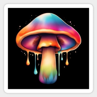 Trippy Drippy Rainbow Mushroom Magnet